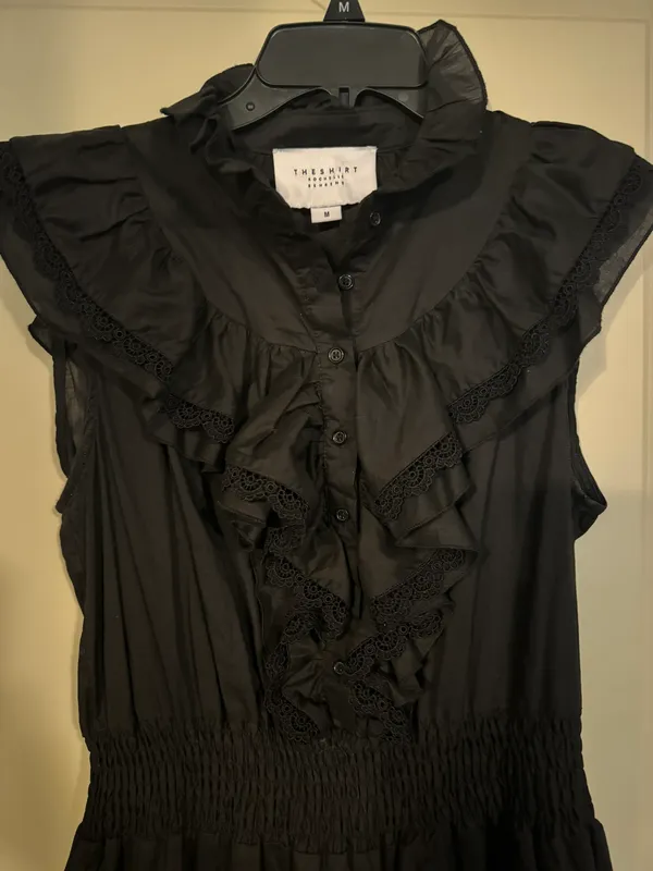 rochelle behrens the shirt by black ruffle dress - Image 2