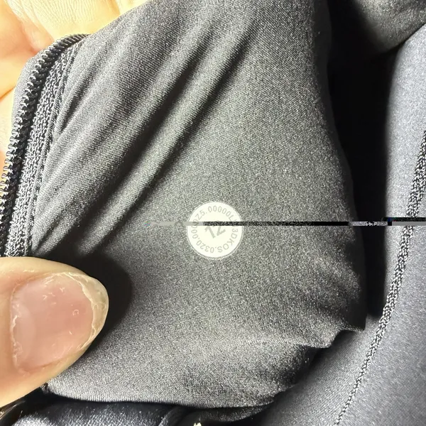 Lululemon Unleash Strength Hoodie Spacer Black 1/2 Zip Women's size 12 - Image 10