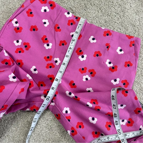 Boden Women’s Sorrento Kensington Floral Pants Trousers Mid Rise Stretch Pink 6R - Image 14