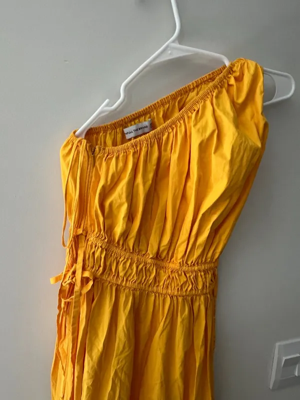 Faithfull The Brand‎ La Ora Midi Dress - Citrus size 4 - Image 10