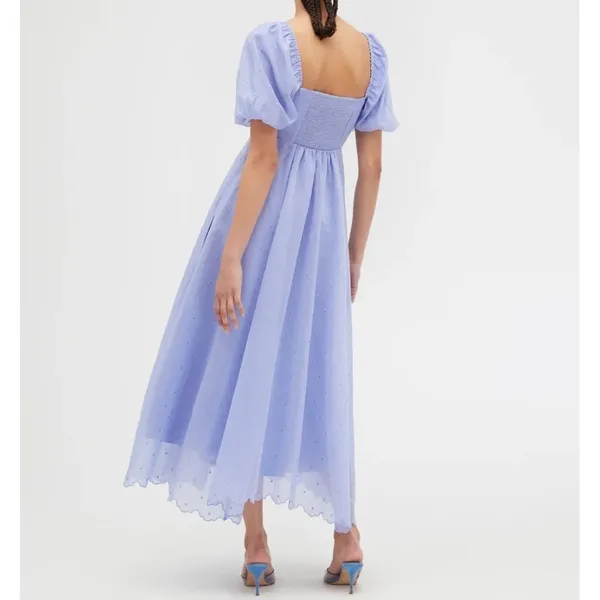 NEW‎ Hill House The Matilda Dress in Hyacinth Organza Dot Size XS - Image 4
