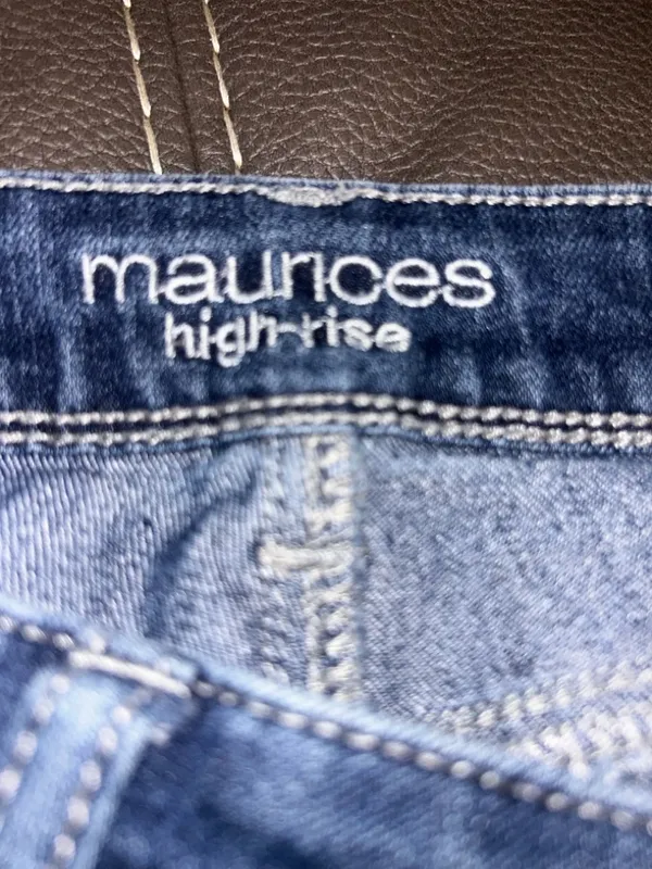 Maurices Women's Blue Flare Jeans - Image 3