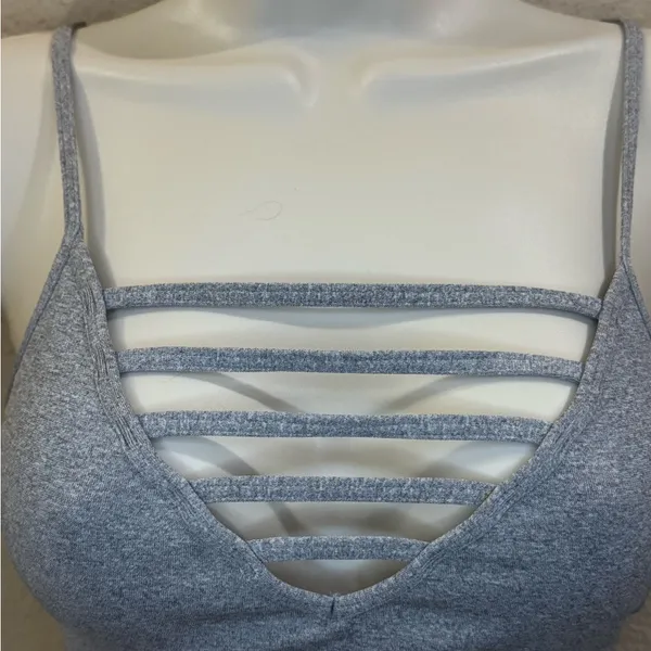 NUX Gray Strappy Bralette | Size S | New Without Tags - Image 3