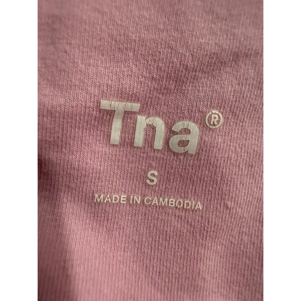 Tna Aritzia Womens High Waisted Biker Shorts Light Pink Size S Activewear‎ 3204 - Image 5