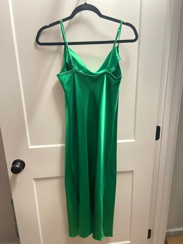 Bebe Satin Dress - Image 5