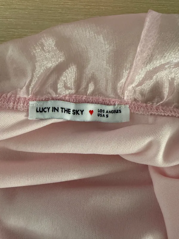 Lucy in the Sky Mini Dress Pink Babydoll - Image 3