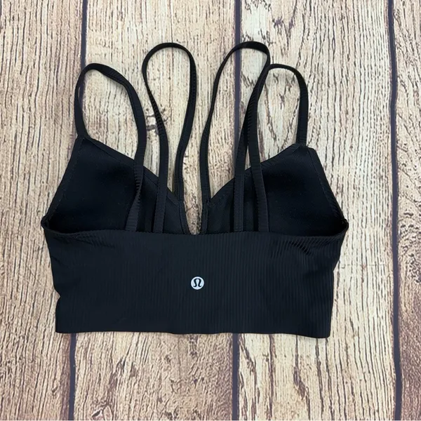Lululemon Like a Cloud Strappy Longline Ribbed Bra Sz. 2 - Image 4