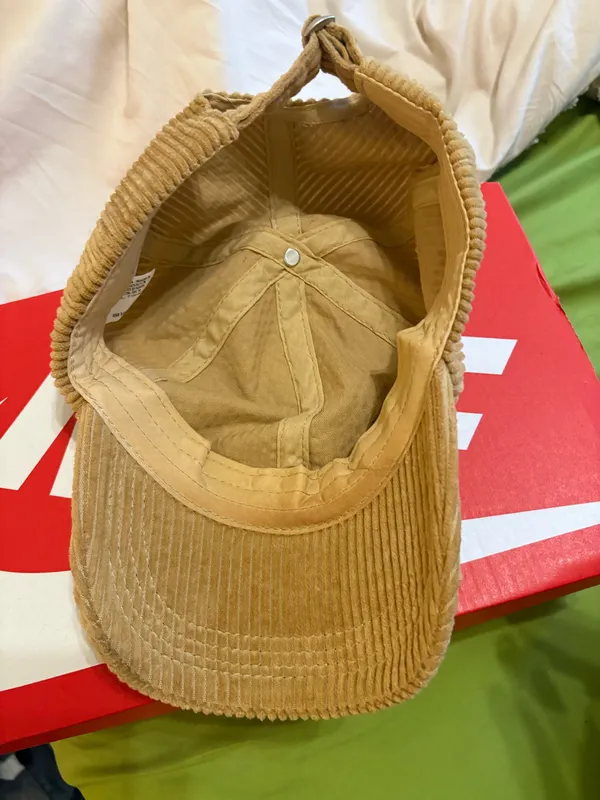 Tan corduroy hat Brown - Image 2