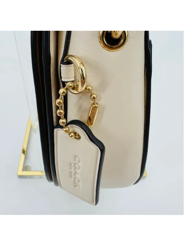 Coach C2863 Ellen Daisy Crossbody Bag Chalk White Embroidered Leather - Image 8