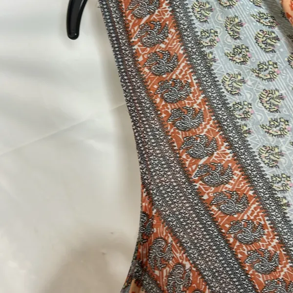 Molly Bracken Patchwork Maxi Dress Size L maxi multicolor sleeveless - Image 8