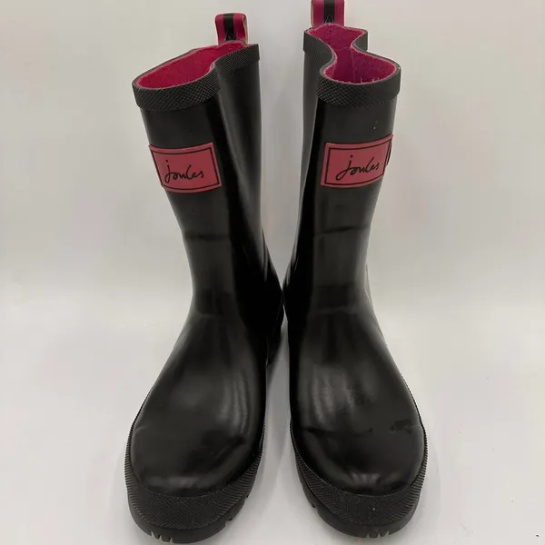 Joules Women's Black Kelly Welly Mid Height Rain Boots Size 7 - Image 3