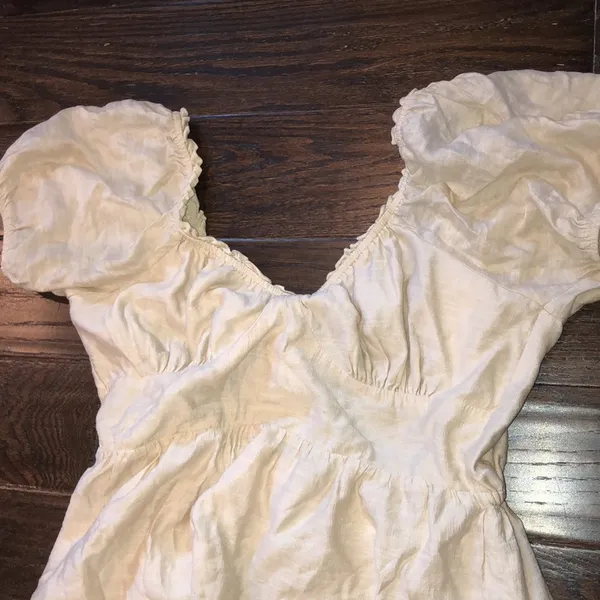 Forever 21 ivory color maxi dress size XLarge boho - Image 4