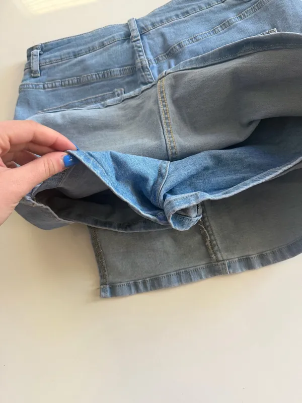 Denim mini skirt Blue Size M - Image 3