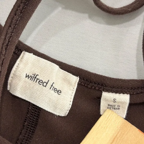 Wilfred Free Divinity Jumpsuit Brown Espresso Active Bodysuit Small 99810 - Image 3