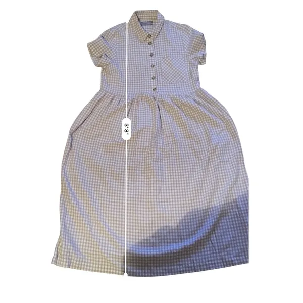 Urban‎ Outfitters Laila Seersucker Midi Dress Womens M Pink Gingham Cottagecore - Image 11