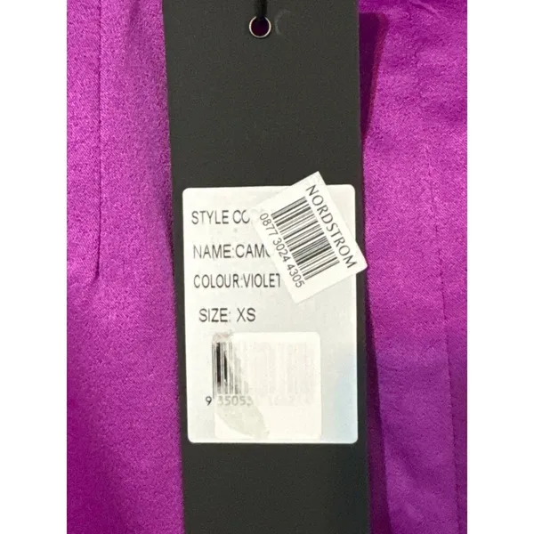 Elliatt Asymmetric Satin Cocktail Dress Violet Halter Small NWT Defect - Image 5