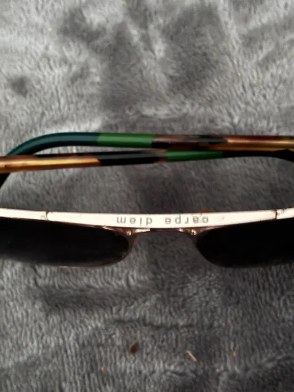 Carpe Diem Maverick Teardrop Aviator Gold-Tone Metal Frame Sunglasses - Image 2