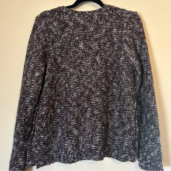 Madewell Firelight Pullover Wool Alpaca Marled Cable Knit Sweater Sz Large - Image 6