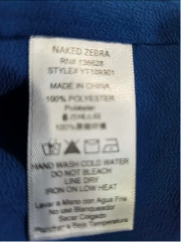 Naked Zebra Women’s L Royal Blue Flowy Halter Neck Top NWT - Image 4