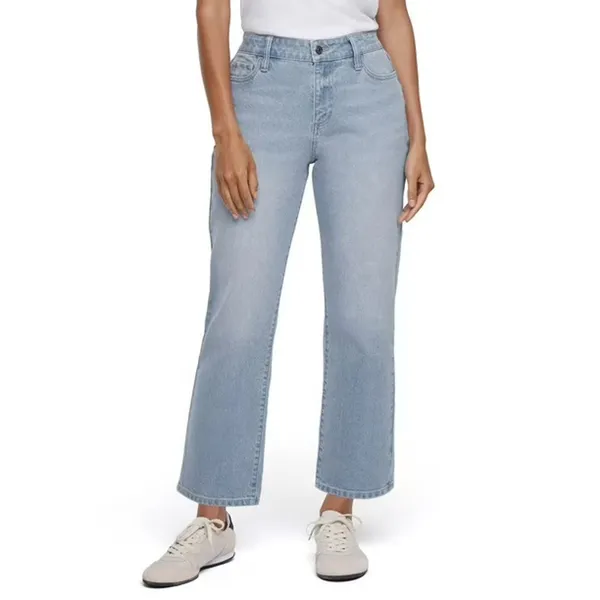 Express Ankle Jeans Light Wash Blue Straight Cropped Women Sz 14 NEW - Image 10