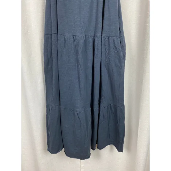 Natural Life Navy Blue Cotton Tiered Maxi Dress Sz.M - Image 9