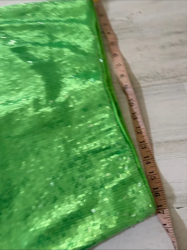 Show Me Your MuMu All Night Skort in Green Sequins Size XL - Image 6
