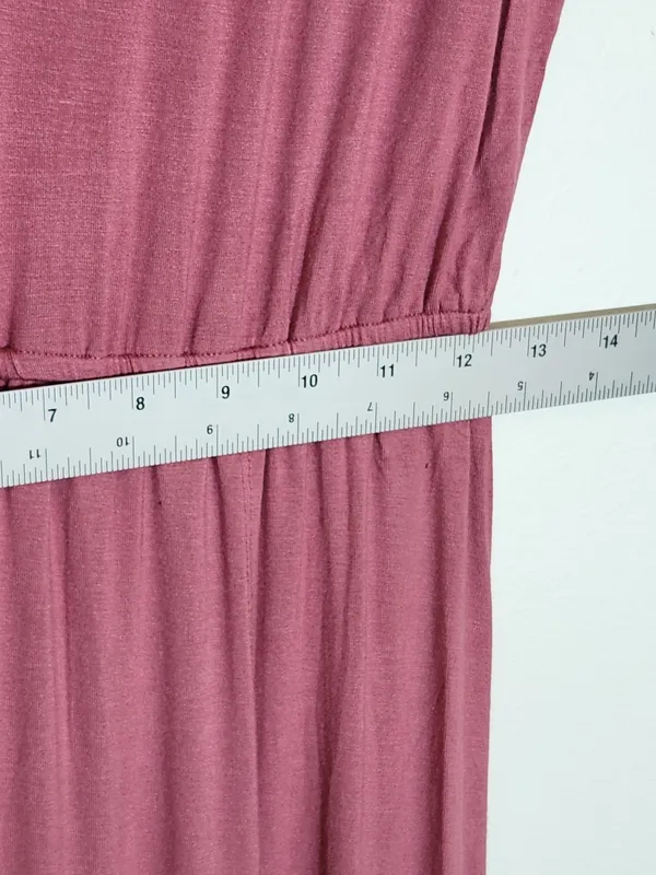 Lulus Pink Short Sleeve Boho Maxi Dress Size Small NWT Casual Wedding Guest - Image 9