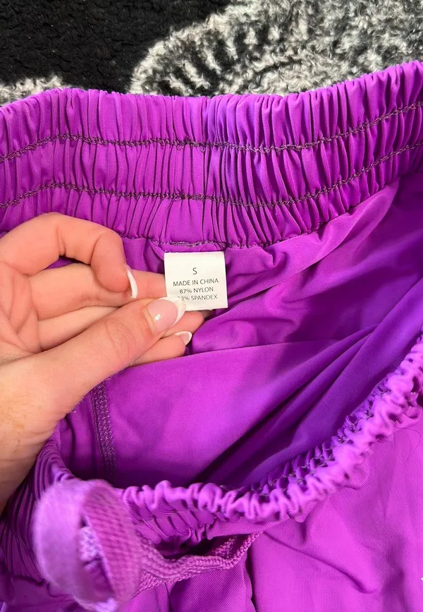 Purple Flowy Shorts - Image 3