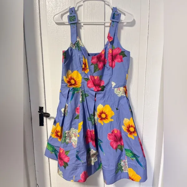 NWT Anthropologie Maeve Scoop Neck Floral Print Dress size Medium - Image 2