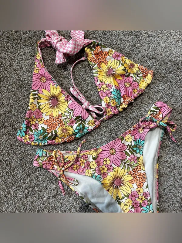 floral reversible bikini - Image 2