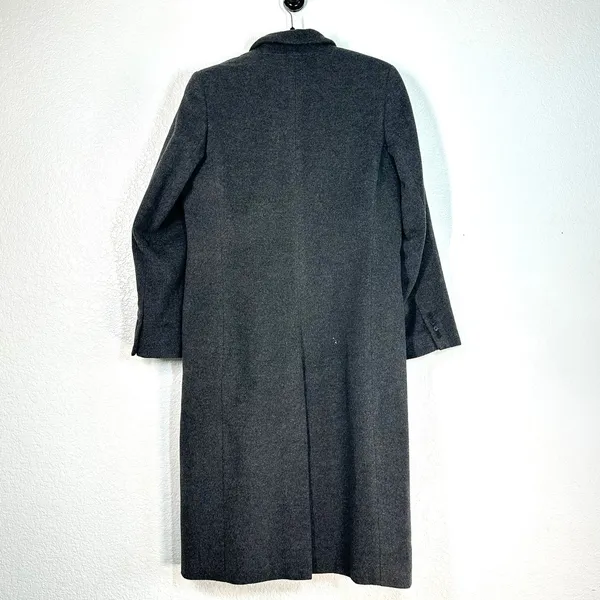 M Ralph Lauren Women's Three-Button Wool Cashmere Trench Reefer Coat grey - Image 3