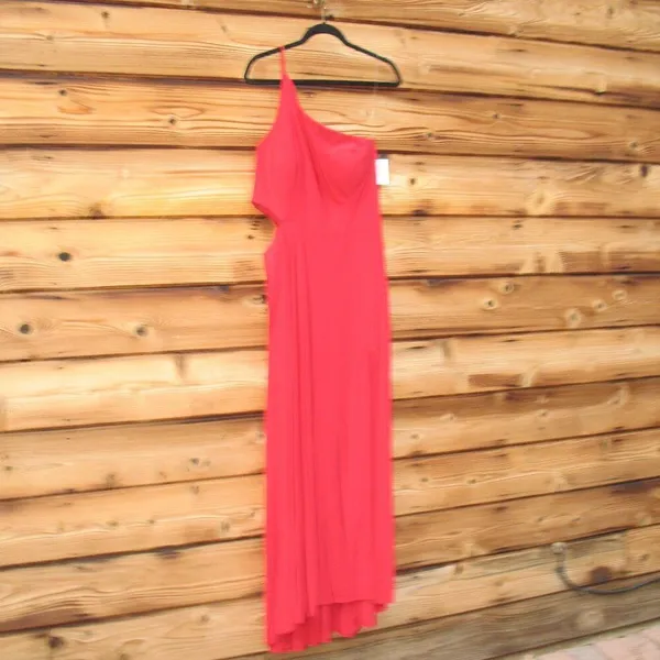 Jump Apparel Juniors One Shoulder Jersey Gown with Cutout - Image 3