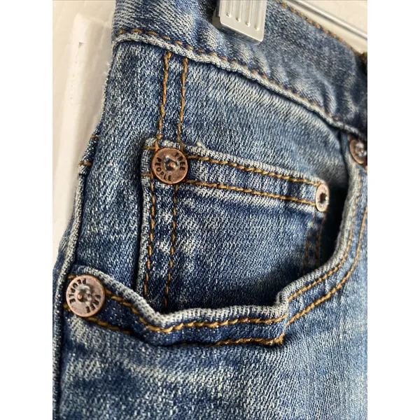 Free People Denim Mini Skirt Womens Size 0 Blue Medium Wash‎ Cotton Blend Casual - Image 5