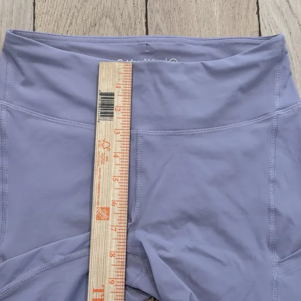 Outdoor Voices Zoom 10" Biker Spandex Shorts With Pockets‎ Light Purple Size S - Image 3