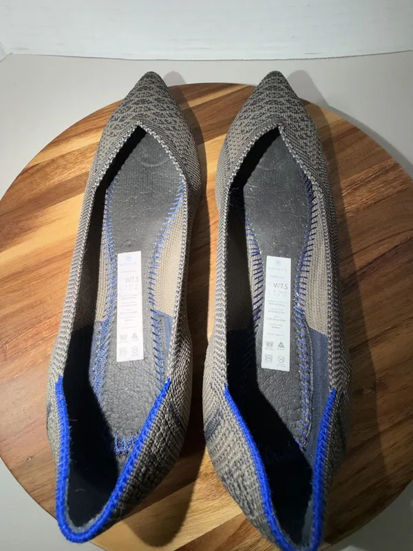 Rothy's The Point Grey Birdseye Knit Pointed Toe Ballet Flats - Image 6