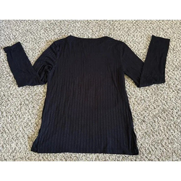 SHEIN Women's Black Long Sleeve‎ Tee Size Large - Image 6