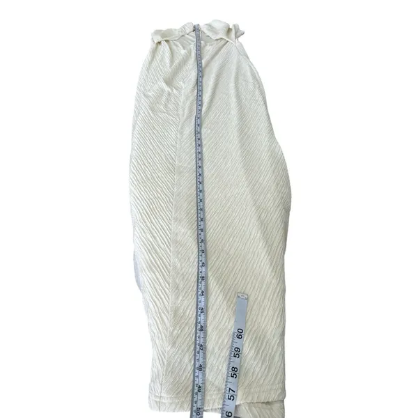 Sun white cut-out maxi dress with gold-tone hardware details on the straps - Image 11