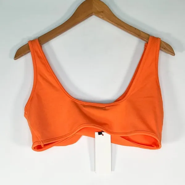 Hey Samy Tessa Orange Cropped Top Midi Bodycon Two Piece Skirt Set Womens L NWT - Image 6