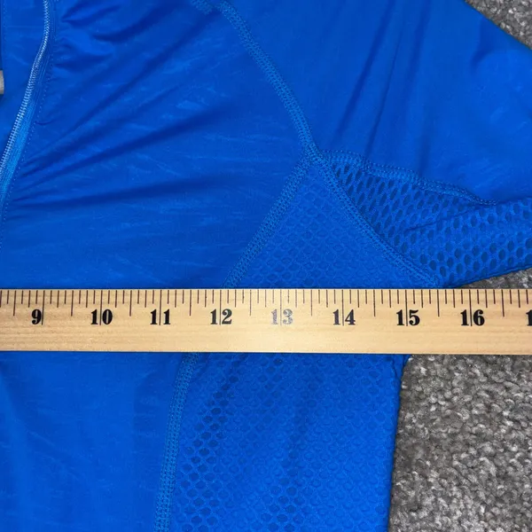 Athleta Candescent 1/2 Zip Pullover‎ Womens XXS Blue Mesh Running Athletic Top - Image 7
