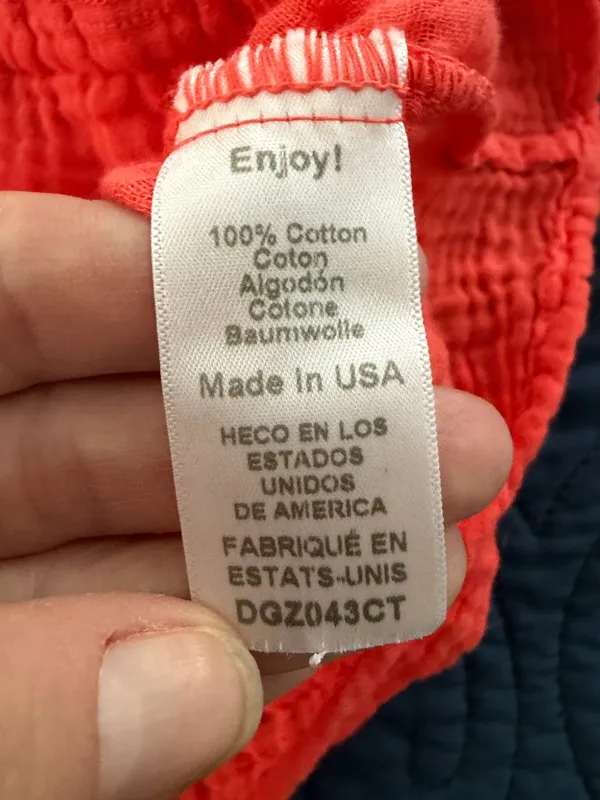 Michael Stars Dahlia Waist Tie Tank Top Orange Crochet Detail Size Small New NWT - Image 11