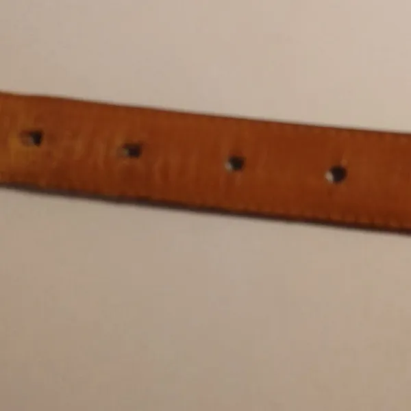 Coach Women's Brown Leather Belt with Gold Buckle Size 36 - Image 5