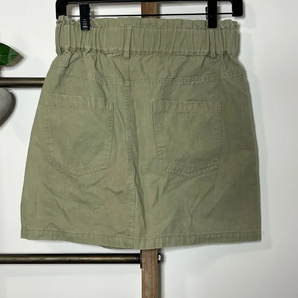 Vici Paper Bag‎ Green Mini Skirt Size Medium - Image 4