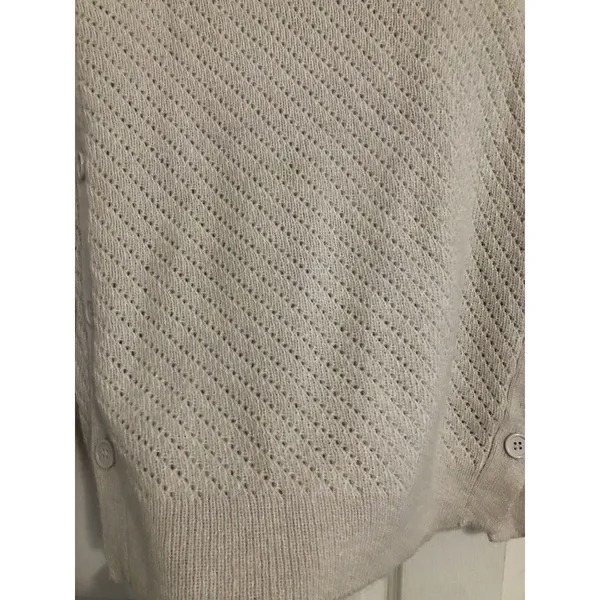 Lucky Brand‎ Cowl Neck Knit Sweater Button Sides Women's Size Medium - Image 7