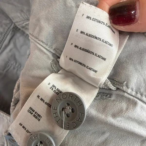 The North Face Women's Gray Cotton Pants Size 4 - Image 9
