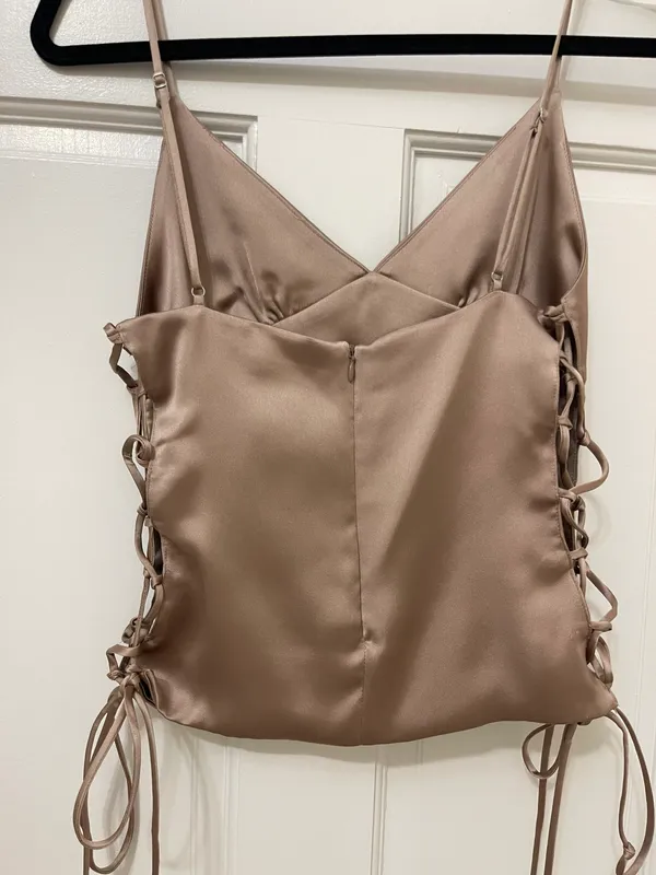 Zara Tie Silk Top - Image 6