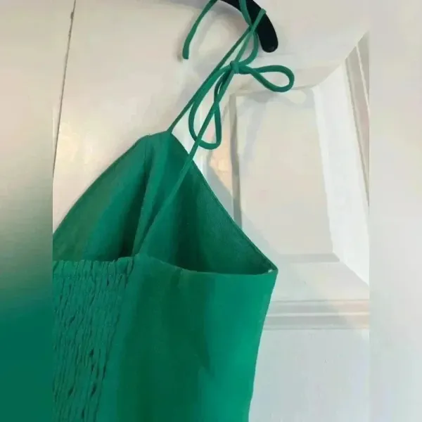 Elegant Green Spaghetti Strap Mini Dress Cocktail Party Sweetheart Neckline B26‎ - Image 4