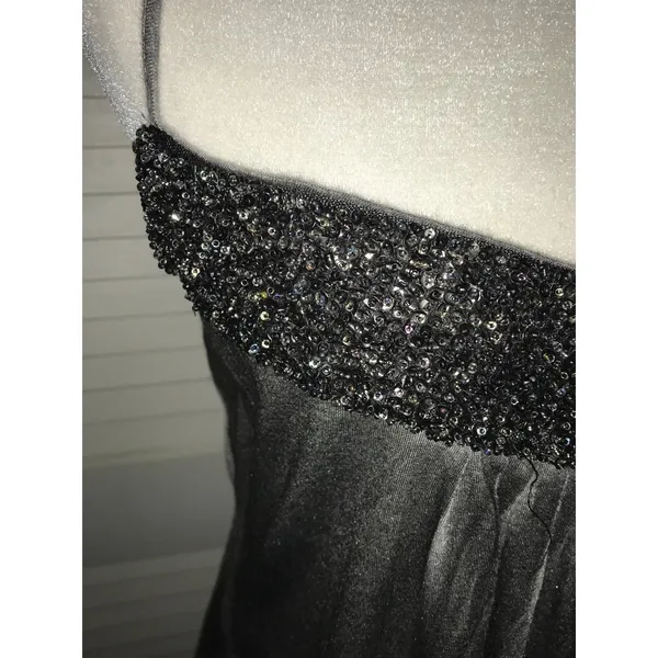 Silence + Noise Sequin Sweetheart Neckline Tank Top L Flaws Rocker Coquette Girl - Image 9
