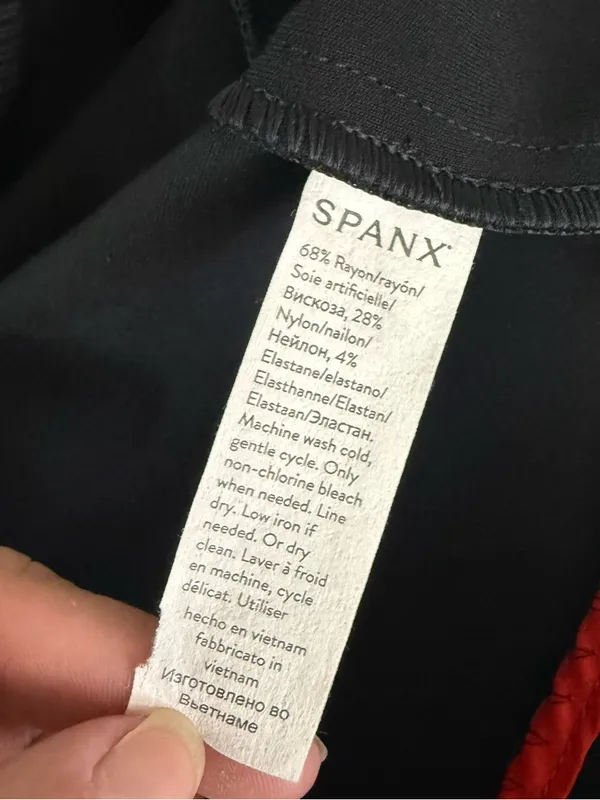SPANX Sleeveless Fit & Flare Dress Black Size Large - Image 3