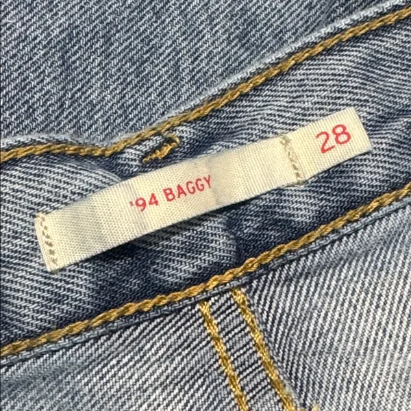 LEVI’S 94 Baggy Wide Leg Jean 28 Riveted - Image 3