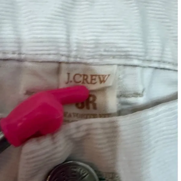 J.Crew Vintage Stretch Cords Favorite Fit Cream Corduroy‎ Straight Leg Pants 8R - Image 4